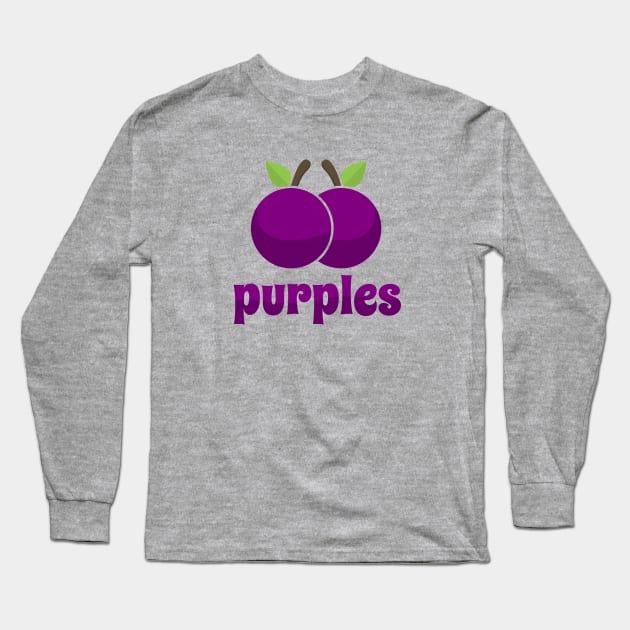 Purples > Oranges Long Sleeve T-Shirt by Vault Emporium